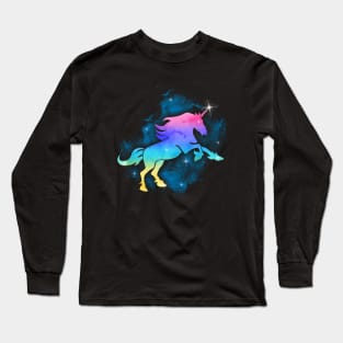 Galaxy Unicorn Long Sleeve T-Shirt